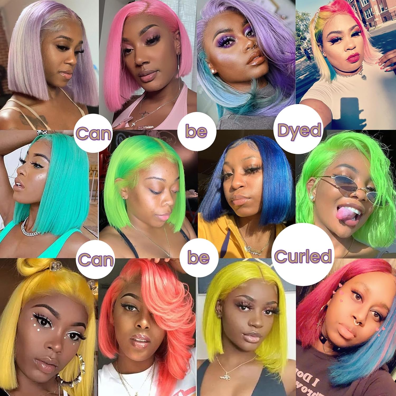 GK Pre Plucked HD Transparent 13X4 Straight Red Blunt Cut Bob Wig Human Hair Lace Frontal Wig With Baby Hair Natural Hairline Glueless 100% Unprocessed Human Hair Red Bob Wigs Lace Front With Black Women