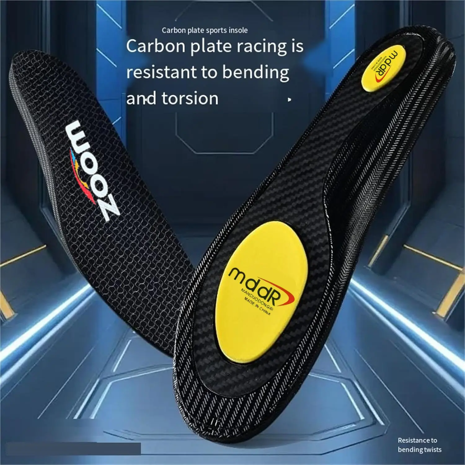 Carbon Plate Arch Insoles - Big Size, Anti-Slip Low Arch Support, High Elasticity, Shock Absorption, Anti-Torsion, Ergonomic Comfort for Sports Shoes, Work Boots, Footwear & Heel Liners, & Heel Liners Ergonomic Anti-Slip Insoles