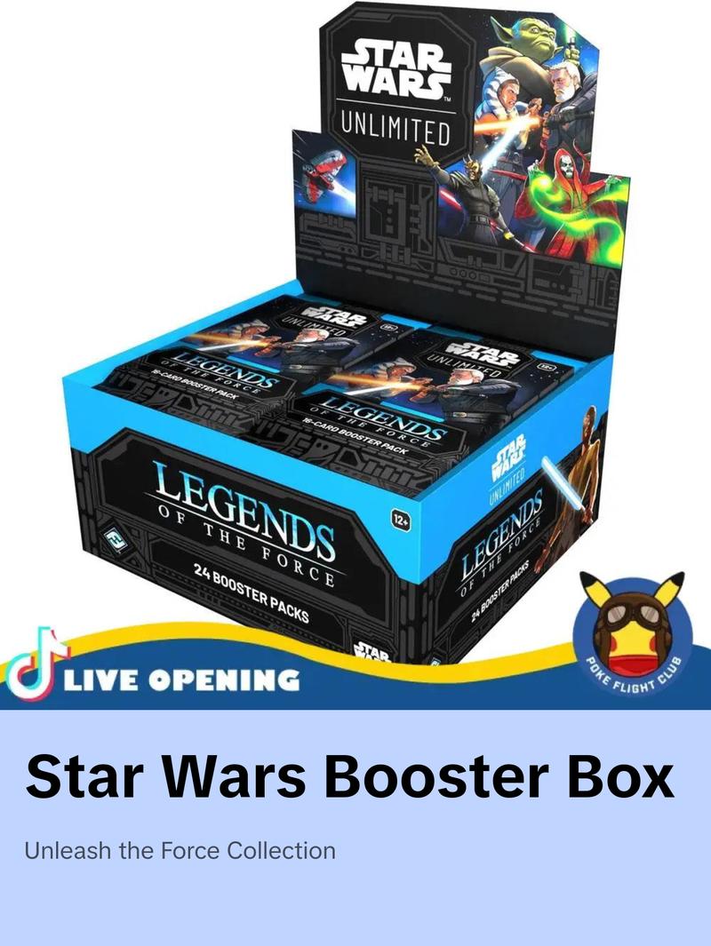 Star Wars Unlimited Legends of the Force Booster Box CARD LIVE OPENING