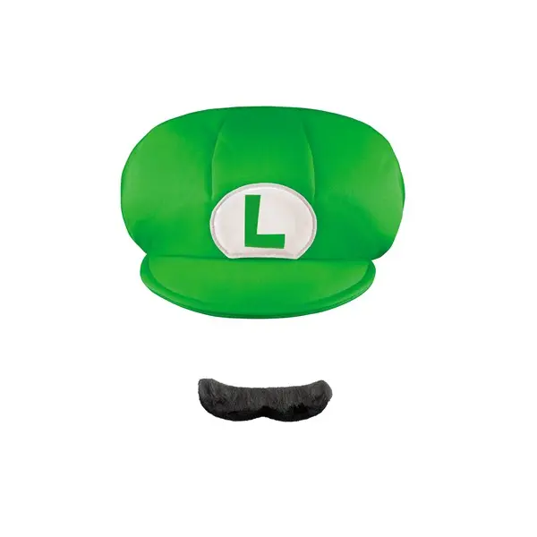 Luigi Child Hat and Mustache