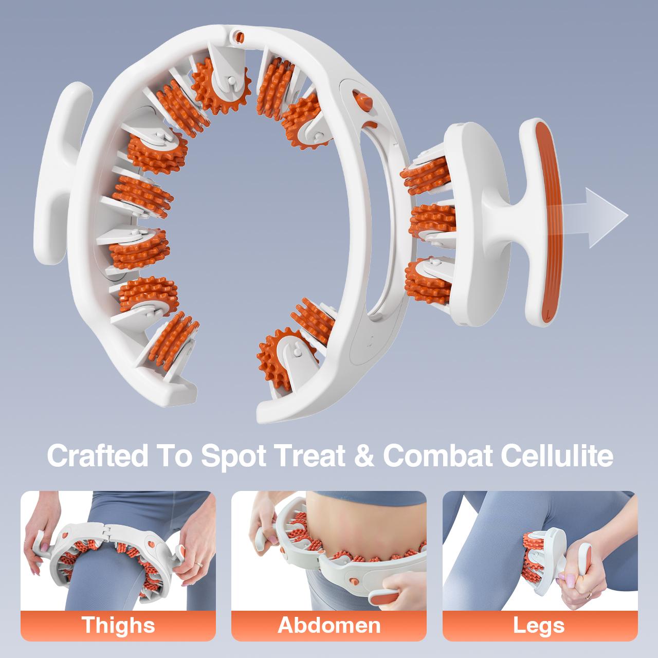 LEXI 3-in-1 Body Sculpting&Cellulite Massage Roller - Push-Pull Handles Combat Cellulite Bumps and Inflammation,Providing Deep Tissue Relief for Tight Muscles.Apply on Thighs,Calf,Waist to Smooth leg Skin,Define Contours,Enhance Recovery, relaxation