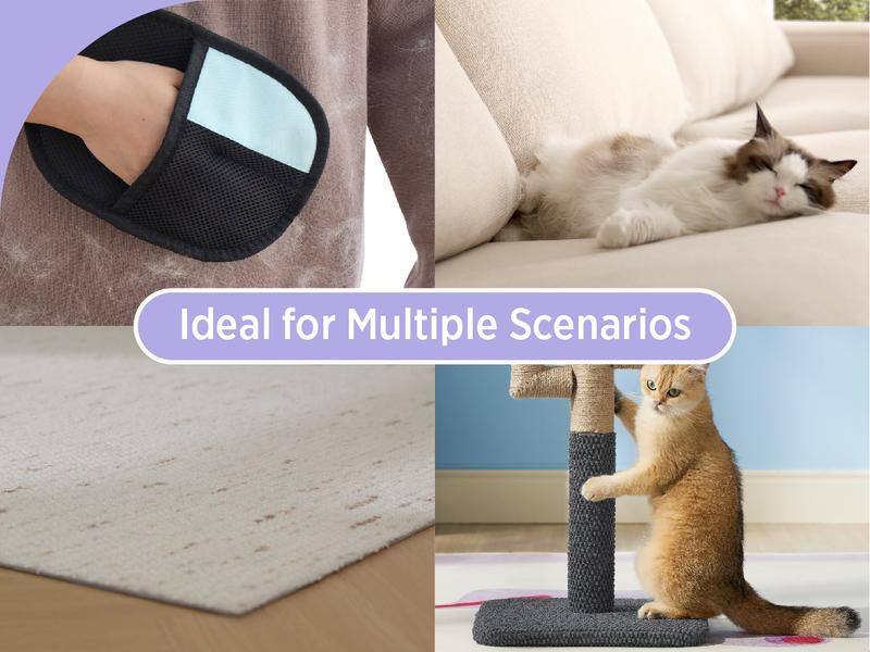 Lesure Pet Hair Remover Glove Electrostatic Removal for Dog & Cat Reusable for Carpet Couch Clothing Furniture One-Hand Hair Removal Machine Washable Travel-Friendly Multi-Surface Use, TikTokShopBlackFriday Choice Lesure Pet Hair Remover Glove Electrostatic Removal for Dog & Cat Reusable for Carpet Couch Clothing Furniture One-Hand Hair Removal Machine Washable Travel-Friendly Multi-Surface Use, TikTokShopBlackFriday Choice