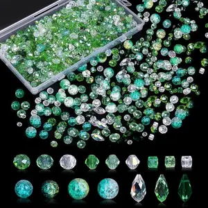 Glass Beads 1000Pcs Colorful Rainbow Sparkly Bulk for Jewelry Making Necklace Bracelet Earring Craft Gift