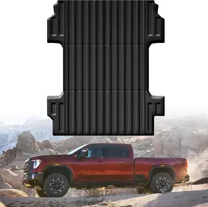 Truck Bed Mat Bed Liner Fit for 2020-2025 Chevrolet Silverado/GMC Sierra 2500HD 3500HD (Only Fit 6.8FT, 82.25" Bed), Not for 5th Wheel Package All Weather Protection TPE Pickup Car Bed Mat，Cars accessories ‎