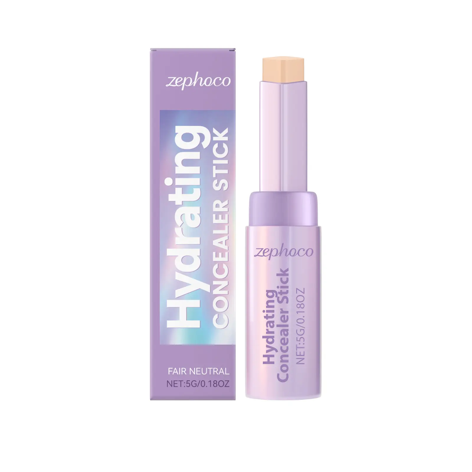 Zephoco Hydrating Contouring Concealer Stick |       Multi-functional concealer and highlighter stick for precise coverage of blemishes and nose contouring, creating a flawless finish .