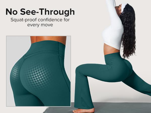 BRXL【Discount for live】High Waist Flare Leggings for Women with Pockets 30" No Front Seam Bootcut Bell Bottom Yoga Pants Gym Workout Lounge-brxl-2