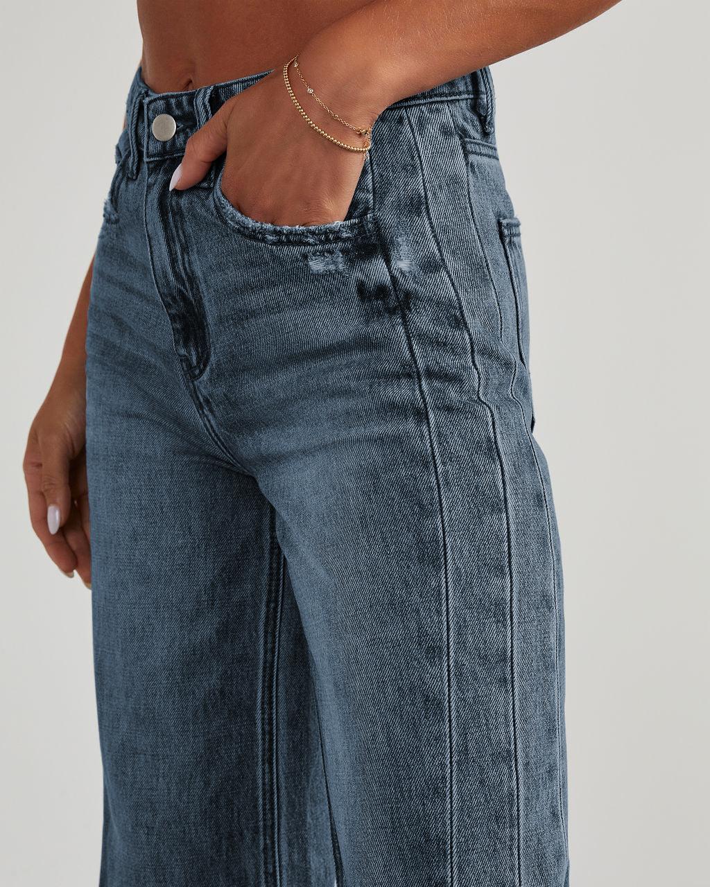 USBoutique Chic Women's Fashionable Cute Wide Leg Jeans Flowy High Waisted Strechy Raw Hem Zimbaplatinum Denim Pants(2 or 3 for fs) USBoutique Chic Women's Fashionable Cute Wide Leg Jeans Flowy High Waisted Strechy Raw Hem Zimbaplatinum Denim Pants(2 or 3 for fs)