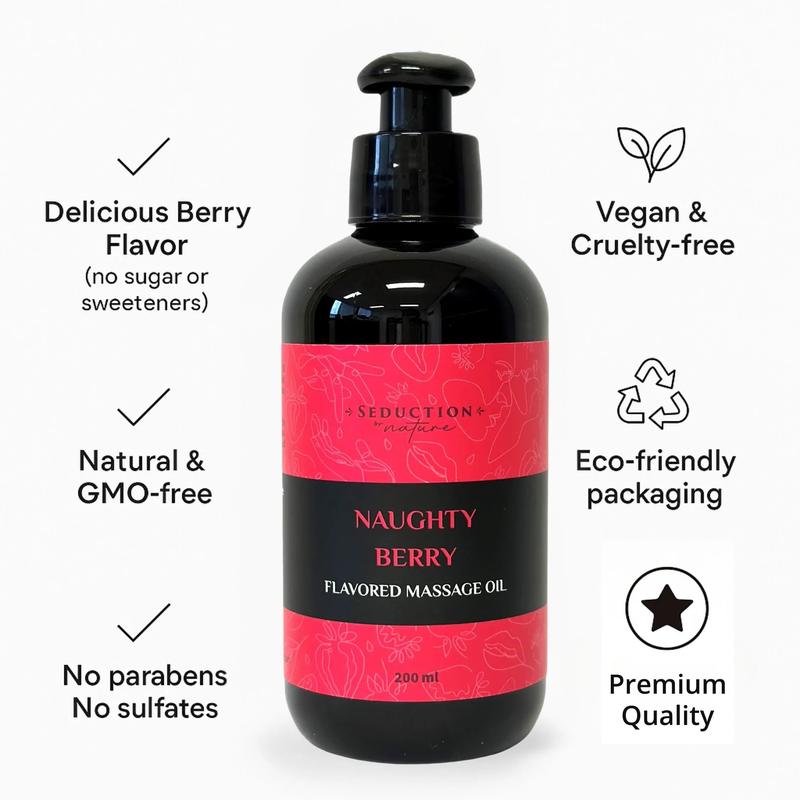 Naughty Berry Flavored Massage Oil