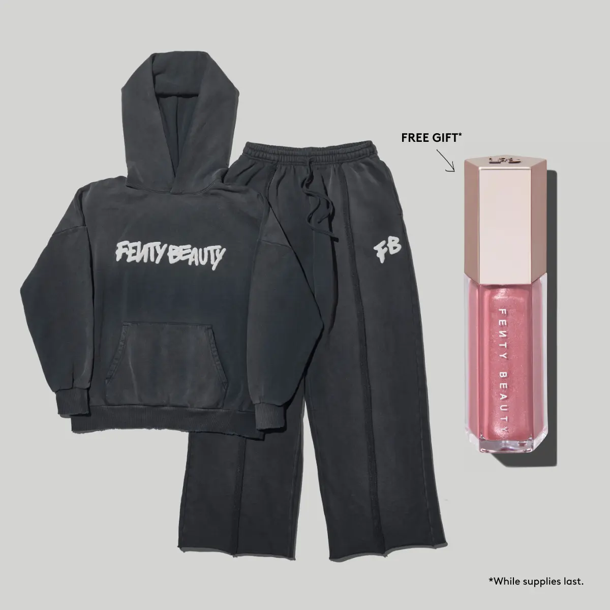 Fenty Beauty Sweat Set: Oversized Hoodie + Oversized Straight Leg Sweatpants