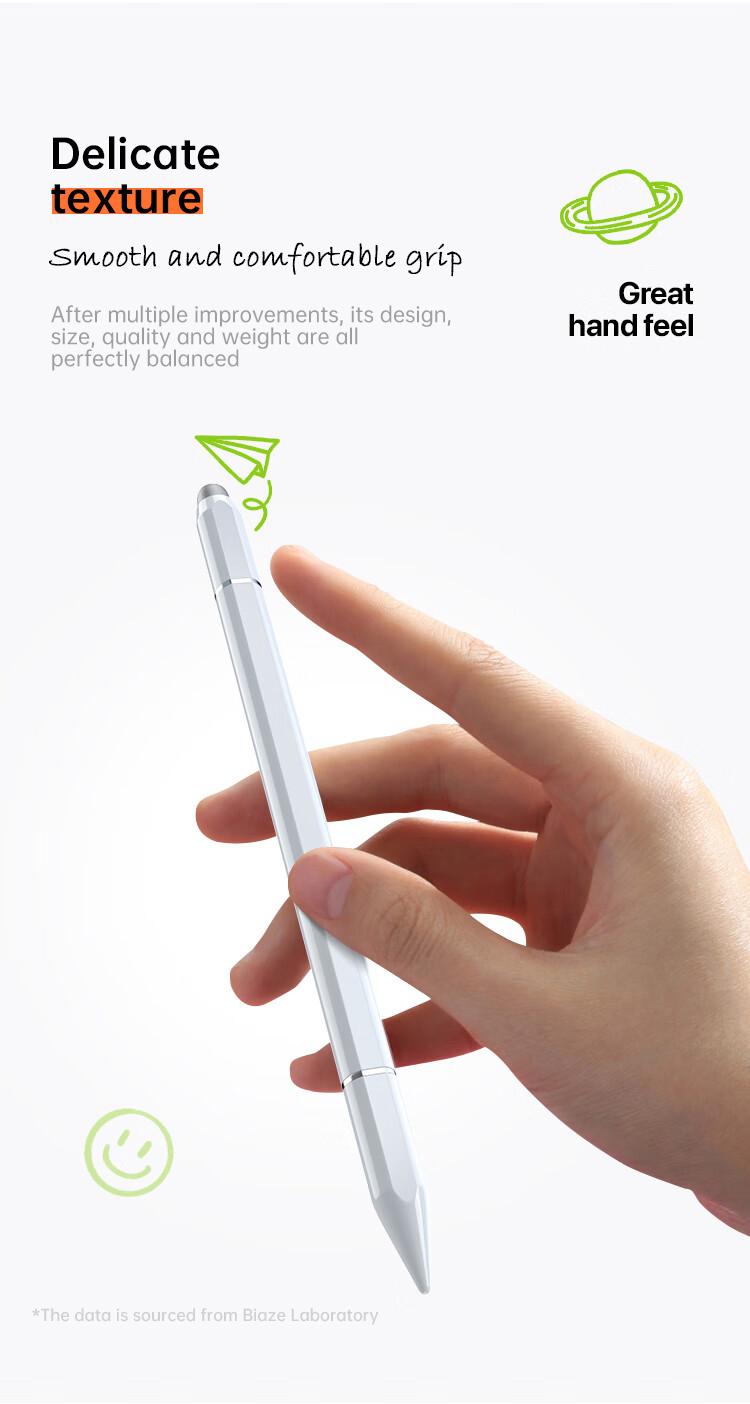 Biaze 3-in-1 Multifunctional Magnetic Stylus for iPad, Palm Repulsion, Tilt Sensitive, Active Touchscreen Pen, Compatible with Tablets and Phones