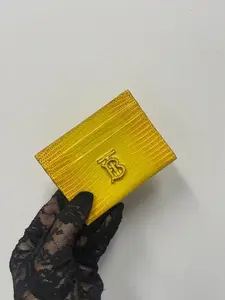 Pre-owned BURBERRY Leather Small Leather Goods LIZARD CARD HOLDER