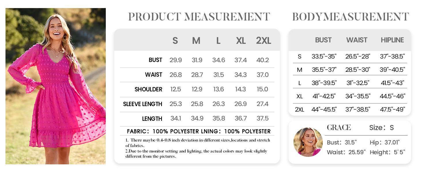 BTFBM Women's V-Neck Swiss Dot Ruffle Chiffon Mini Dress - Long Sleeve Flowy Casual Summer Fall Dresses #Outdoorfun BTFBM Women's V-Neck Swiss Dot Ruffle Chiffon Mini Dress - Long Sleeve Flowy Casual Summer Fall Dresses #Outdoorfun