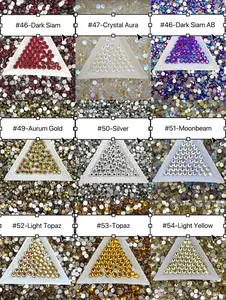 Flat Back Glass Rhinestones (No.46 - No.54) | Multiple Colors & Sizes (SS3-SS20)