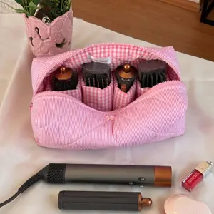 Hair Tools Travel Bag Cute Floral Travel Case Hair Dryer Bag Compatible for Dyson Airwrap and Shark Flexstyle, Hair Tools Accessories Holder