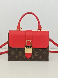 Pre-owned Monogram Coated Canvas and Leather Shoulder Bags Louis Vuitton Locky BB Monogram Canvas Handbag