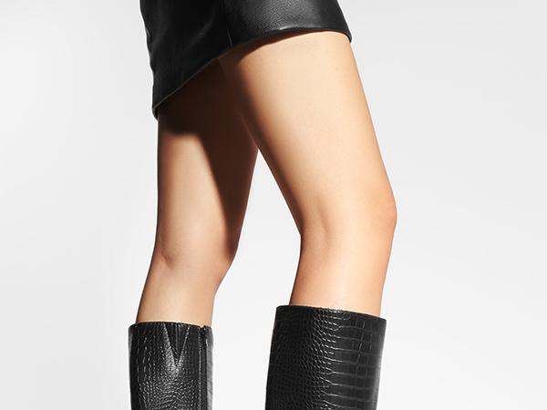 DREAM PAIRS Square Toe Block Heel Knee-high Boots