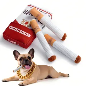 Dog Toys for Small to Medium Dogs - 3 Pack Squeaky Plush Puff Stick with Box, Interactive Chew Toys for Puppies, Best Gift for Dog Lovers