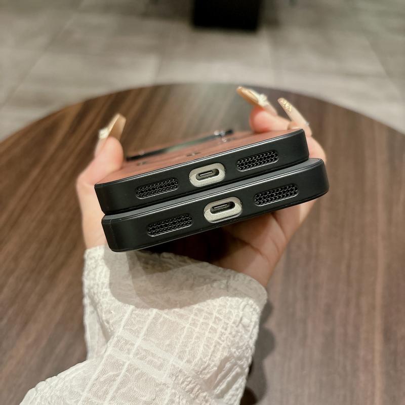 Shockproof Magnetic Bumper Case for iPhone 17 Pro Max 16 15 14 13 12 11, Elk Magnetic Imitation Sheepskin Pattern Phone case, Skin Feel, Fashion Business, Anti-Drop wear-Resistant