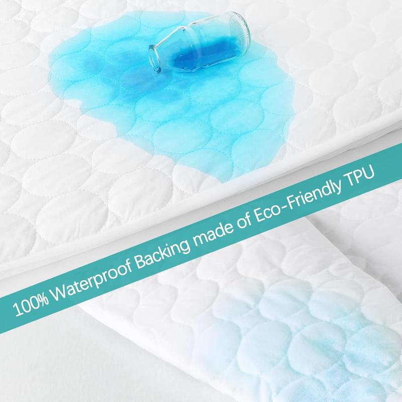 Biloban Waterproof Crib Mattress Protector 2 Pack, Quilted Crib Mattress Pad Cover Fitted Sheets Fits for Toddler Bed Mattress, 52” x 28” #TiktokshopStockUp Biloban Waterproof Crib Mattress Protector 2 Pack, Quilted Crib Mattress Pad Cover Fitted Sheets Fits for Toddler Bed Mattress, 52” x 28” #TiktokshopStockUp