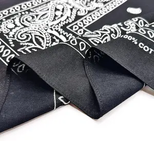 4 Pack 100% Cotton Bandanas 22x22 inches - Multi-Purpose Square Scarfs for Men & Women, Headbands, Face Cover