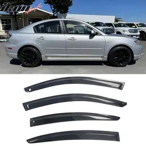 Side Window Visors Deflectors for Mazda 3 Sedan 2004-2009 4Pcs Acrylic