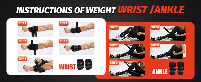 LEKÄRO  Adjustable Weighted Vest Set for Men Women with 44lbs Total Weight Ergonomic Design for Workout Strength Training Running Fitness