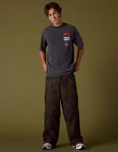 RSQ Mens Extra Baggy Zip Off Cargo Pants