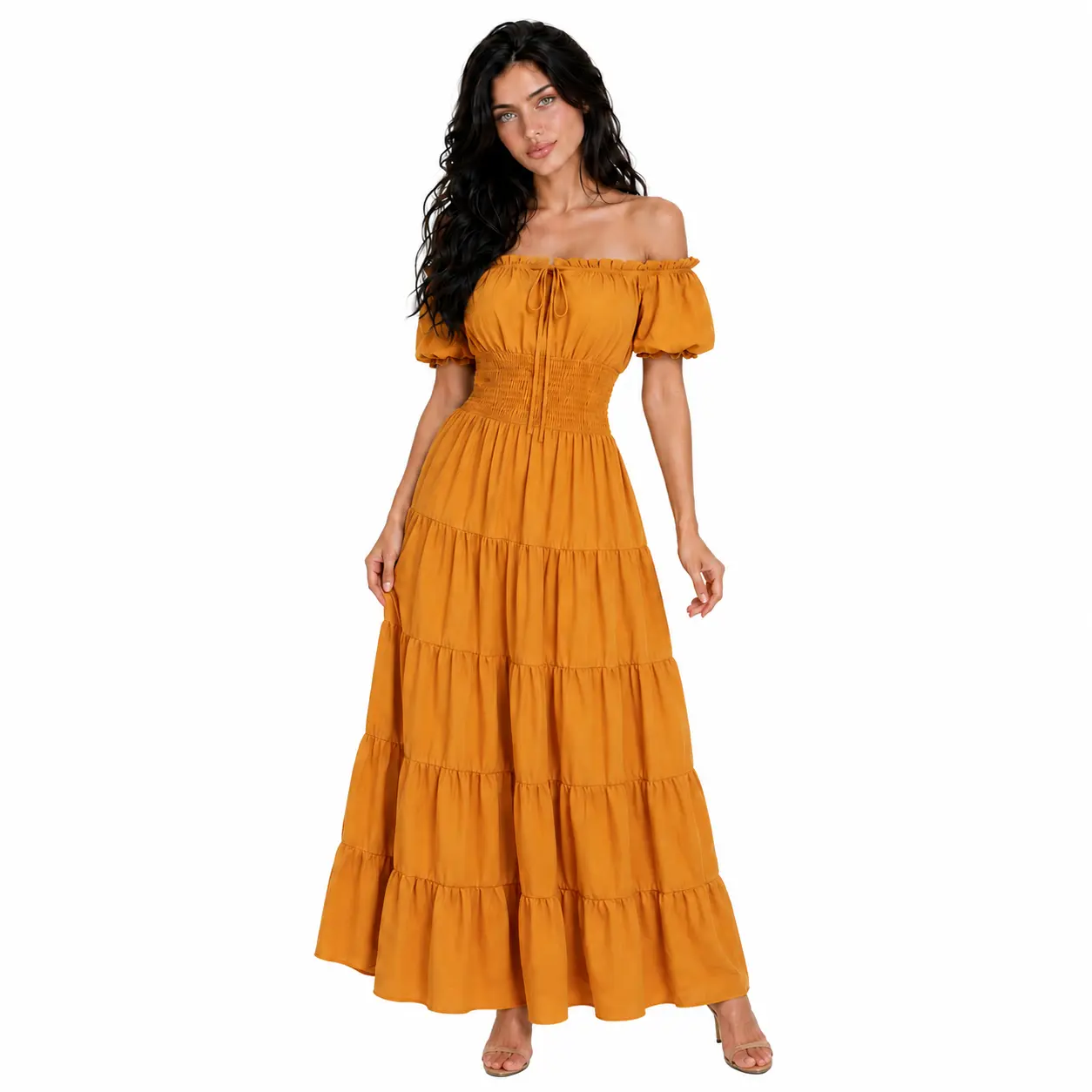 Women Renaissance Dress Pirate Peasant Wench Irish Costume Medieval Boho Chemise Faire Gown Maxi Long Dress Halloween Gothic Party Outfit Clothes Womenswear maxi dress 6531-T1 Cosplay Cocktail