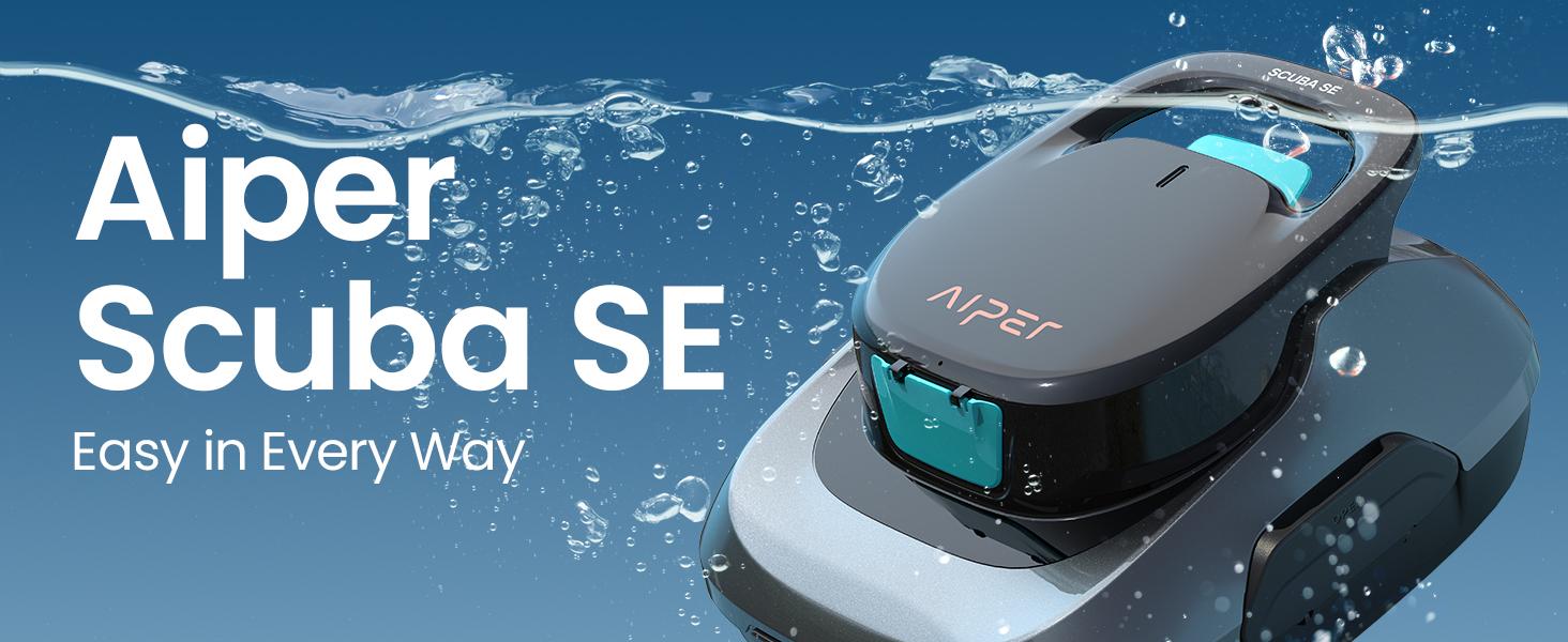AIPER Cordless Robotic Pool Cleaner,  Lasts up to 90 Mins, Ideal for Above Ground Pools, Self-Parking，Automatic Brush #smartlivinges