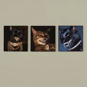 Humorous Pet Animal Canvas Posters, Decorative Items for Home and Office, Wall Art, Gift Selection