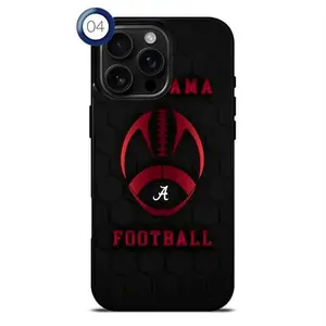 ALABAMA Football Phone Case Design #4 for iPhone 11 12 13 14 15 16 17 Pro Max/Plus/Air Game Day| Roll Tide Dixieland Delight Student Section| Bama Fan Gift Sorority Rush