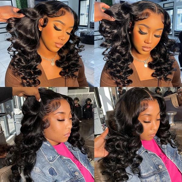 13x4 Loose Deep Wave Lace Frontal Wig 5x5 Pre Cut Ready To Go Glueless Lace Closure Wig Pre Plucked Lace Front Human Hair Wigs For Women