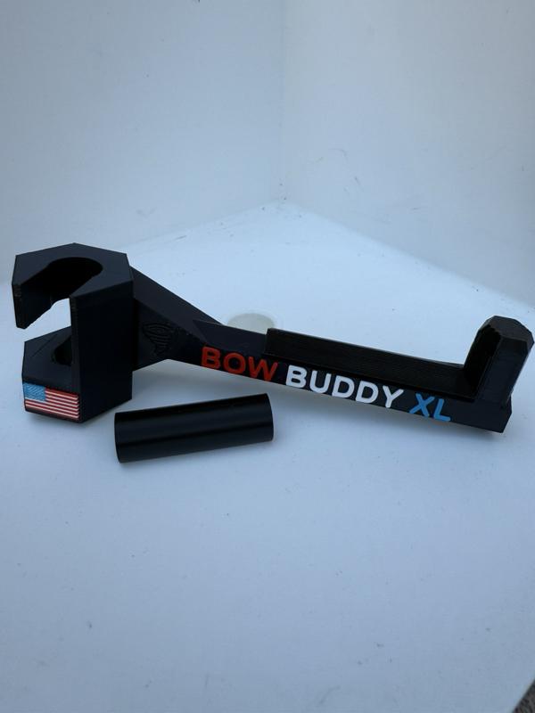 Twist-On 3.0 “XL” Bow Buddy – Nearly Universal Bow Hanger for Trucks & SUVs - Printed from ASA will not melt/warp– Spacer Ring Included | 20% Stronger | Quick No-Tool Install Carry Gear