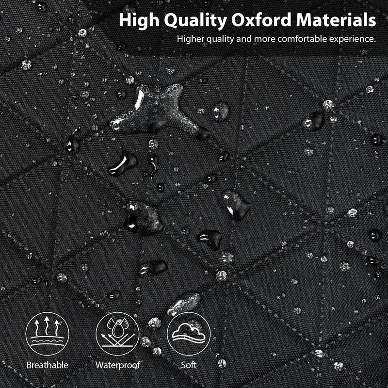 CAR PASS Oxford Bling Diamond Car Seat Covers 2 Front Interior Sets, Waterproof Shining Glitter Sparkly Crystal Universal Armrest Fit 95% Automotive Truck SUV Cute Women Girl, Black Red Rhinestone