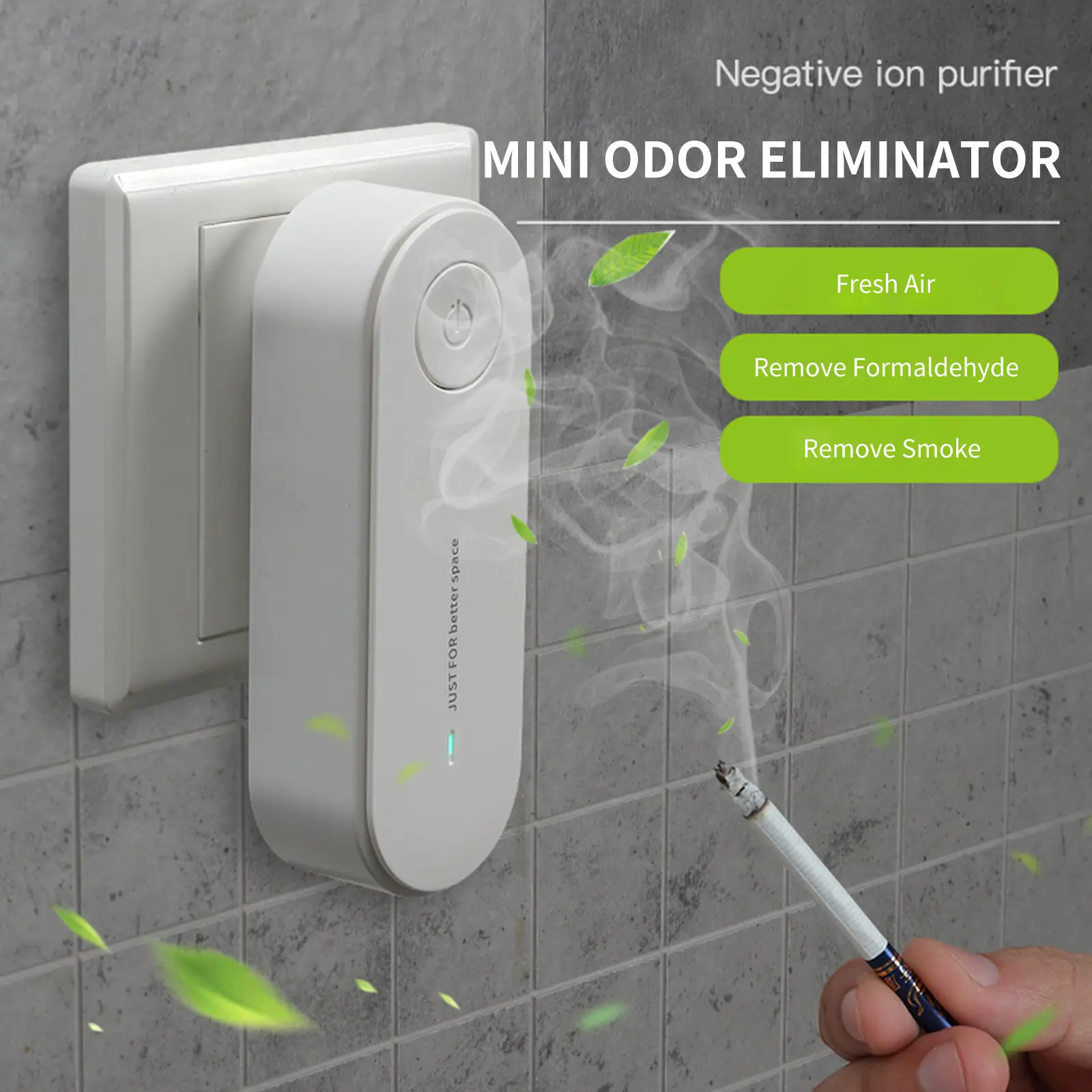 BreathePlug - Plug-in Air Purifier & Oder Eliminator