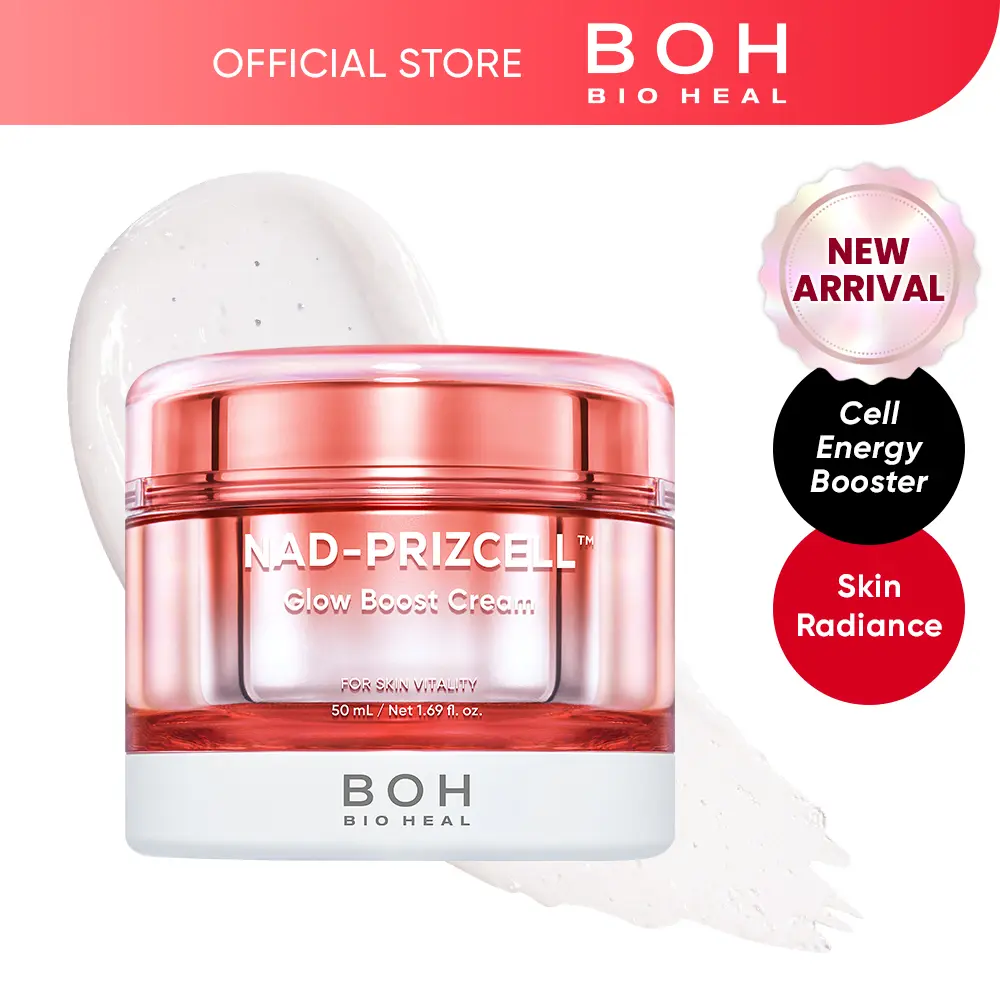 [NEW] BIOHEAL BOH NAD-PRIZCELL Cell Energy Booster Cream 1.69 fl oz | NAD Capsule Face Cream for Radiance & Firmness, Skin Barrier Support, Glow-Boosting Korean Skincare Moisturizer