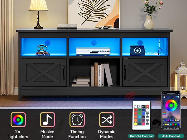 YITAHOME Farmhouse TV Stand for TVs Up to 65 Inch, Modern Entertainment Centre with Power Outlet, TV Shelf with Storage Cabinet, Television Stands for Living Room, Media Console, 59" YITAHOME Farmhouse TV Stand for TVs Up to 65 Inch, Modern Entertainment Centre with Power Outlet, TV Shelf with Storage Cabinet, Television Stands for Living Room, Media Console, 59"