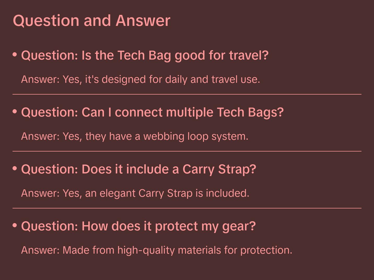 Tech Bag