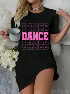 Retro Dance Women Dancing Cute Dancer Casual Dress
