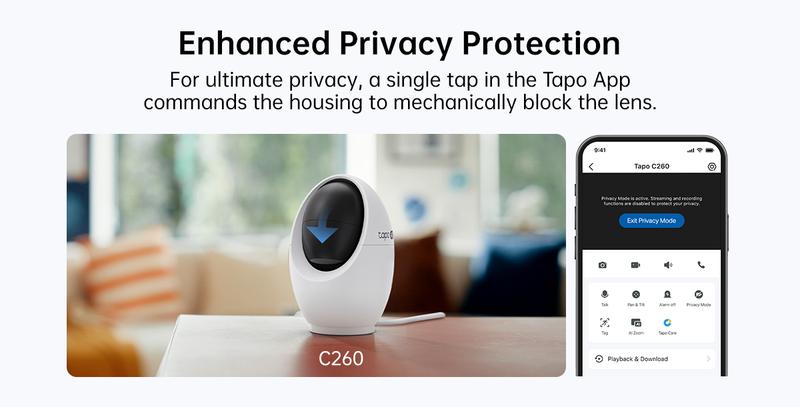 TP-Link & Tapo C216(3-pack) 2K Pan/Tilt Indoor/Outdoor Security Camera  with AI Detection, Baby Cry Detect, Motion Tracking, Color Night Vision, 360° Pan/Tilt, No Subscription, Alexa & Google Compatible