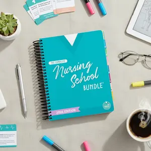 The Complete Nursing School Bundle, 2026 Edition, Spiral Bound Medical Book for Nursing Students