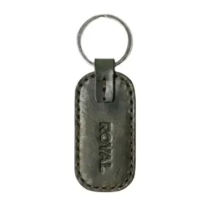 ROYAL Green Leather Key Chain with Metal Clasp – Premium Stylish Keyring Durable & Elegant for Daily Use & Gifting