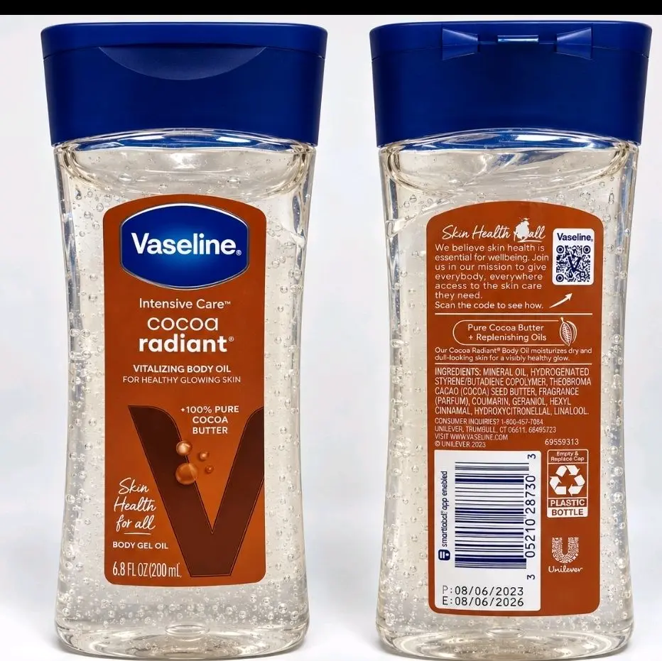 Vaseline Body Oil, Hydrating Skin Moisturizer for Daily Use