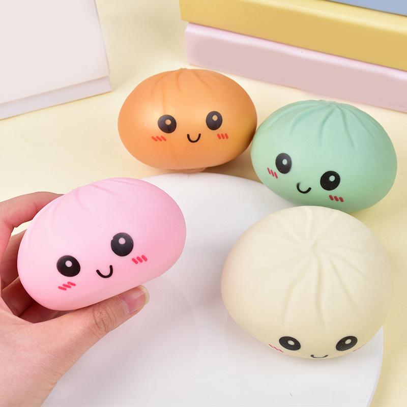 Expressive Big Dumpling Squishy - Blind Box, Mysecret Bun Fidget Toy, Soft TPR Material, Stress Relief, Unboxing Surprise, Random Style per Pack.Children's Day and Easter gifts, suitable for children to exchange gifts