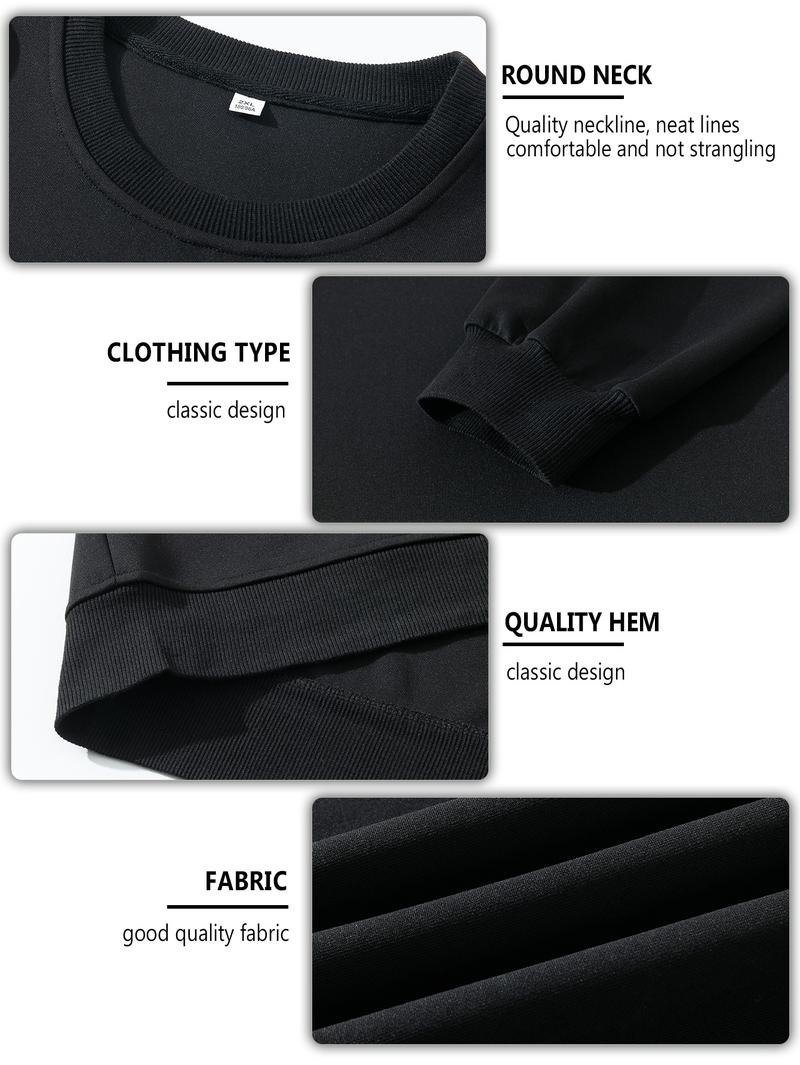 CCCMAI Casual Long Sleeve Crewneck Pullover Sweatshirt for Women & Men Festival Gift Available in Multiple Colors Men's Clothes for Daily Wear