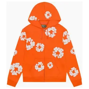 DENIM TEARS ZIP HOODIE 'ORANGE'