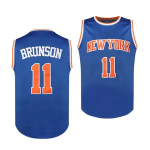 Men's Basketball Jersey #11 Brunson Sleeveless Embroidered Details 100% Polyester Loose Fit Athletic Techwear for Sportswear Party Outfits or Gift