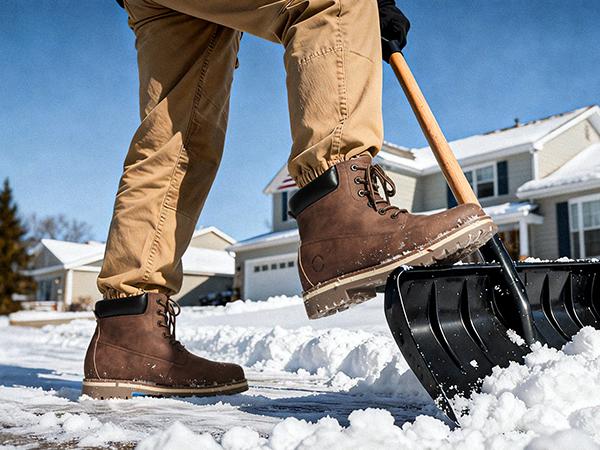 Bruno Marc Men's Water-Repellent Combat Snow Winter Fur Boots for Fall Black Leather Soft Padded Closed Toe Bota Footwear Walking Shoes SpringStatements