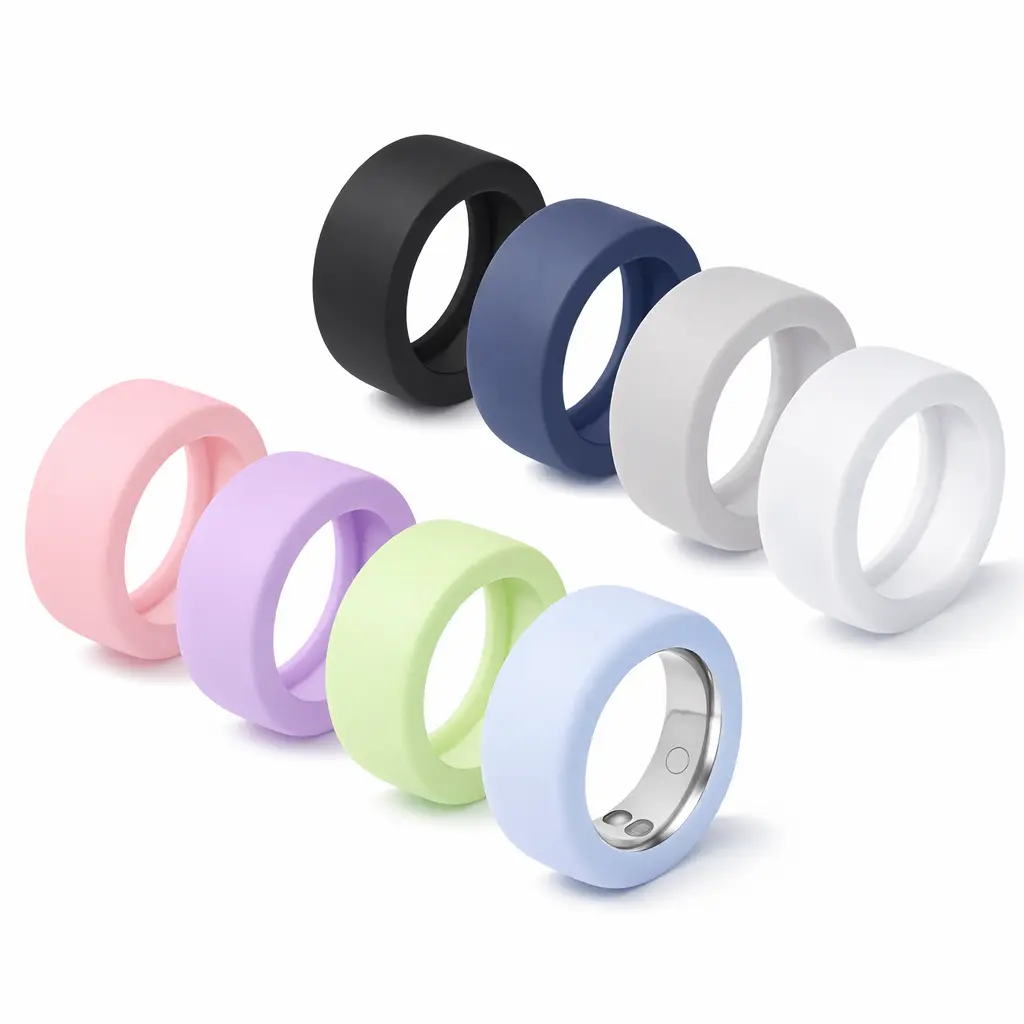 Ultra-Thin Smart Ring Cover – Silicone Ring Protector Set – Scratch Protection for Smart Rings