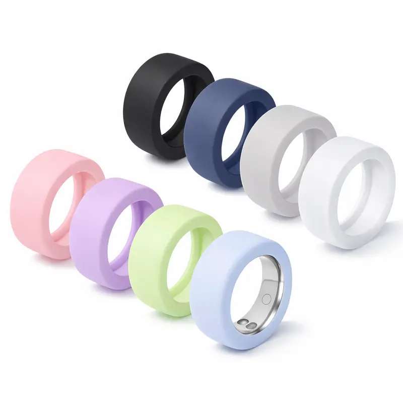 Ultra-Thin Smart Ring Cover – Silicone Ring Protector Set – Scratch Protection for Smart Rings